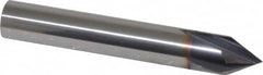 Niagara Cutter - 3/8" Diam 4 Flute Single End Solid Carbide Chamfer Mill - Industrial Tool & Supply