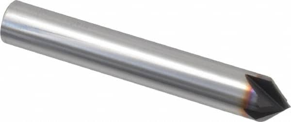 Niagara Cutter - 3/8" Diam 4 Flute Single End Solid Carbide Chamfer Mill - Industrial Tool & Supply