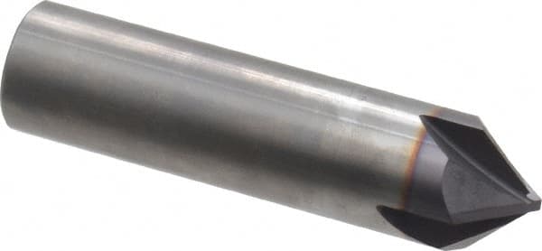 Niagara Cutter - 3/4" Diam 4 Flute Single End Solid Carbide Chamfer Mill - Industrial Tool & Supply