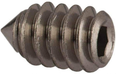 Value Collection - #4-40 UNC, 3/16" OAL, Cone Point Set Screw - Grade Austenitic A2 Stainless Steel, 0.05" Key - Industrial Tool & Supply
