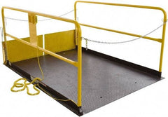 Vestil - 5,000 Lb Capacity Electric Hydraulic Dock Scissor Lift Table - 8" Lift Height, 96" Platform Length x 72" Platform Width - Industrial Tool & Supply