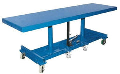 Vestil - 2,000 Lb Capacity Long Deck Mobile Lift Table - 31" Lift Height, 96" Platform Length x 30" Platform Width - Industrial Tool & Supply