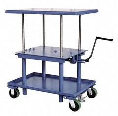 Vestil - 2,000 Lb Capacity Mechanical Lift Table - 28" Lift Height, 42" Platform Length x 30" Platform Width - Industrial Tool & Supply