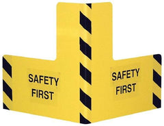Vestil - 16" Long, Steel Corner Protector - Yellow, 8" High x 16" Wide Side - Industrial Tool & Supply