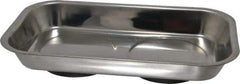 Eclipse - 9-1/2" Long x 5-9/16" Wide Magnetic Tray - Stainless Steel with Rubber-Coated Ferrite - Industrial Tool & Supply