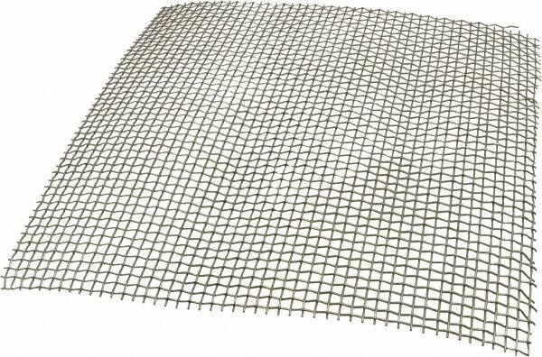 Value Collection - 18 Gage, 0.047 Inch Wire Diameter, 4 x 4 Mesh per Linear Inch, Stainless Steel, Wire Cloth - 0.203 Inch Opening Width, 12 Inch Wide x 12 Inch Stock Length - Industrial Tool & Supply