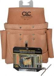 CLC - 8 Pocket Electrician's Holster - Leather - Industrial Tool & Supply