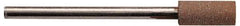 Made in USA - 3/8" Head Diam x 1/2" Head Thickness CBN Grinding Pin - 1/4" Shank Diam x 1-3/4" Shank Length - Industrial Tool & Supply
