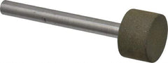 Made in USA - 3/4" Head Diam x 1/2" Head Thickness CBN Grinding Pin - 1/4" Shank Diam - Industrial Tool & Supply