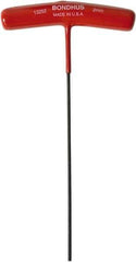 Bondhus - 2mm Hex, T-Handle Cushion Grip, Ball End Hex Key - 150mm OAL, Protanium High Torque Steel, Metric System of Measurement - Industrial Tool & Supply