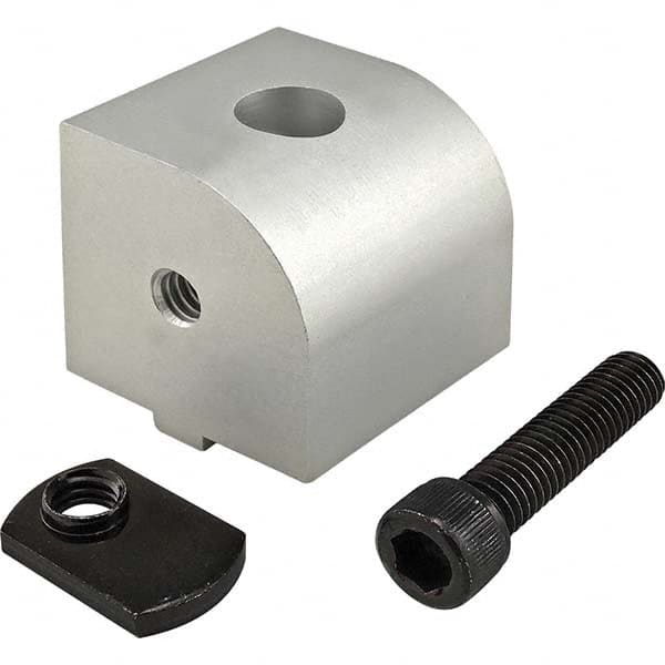 80/20 Inc. - 1-1/2" Wide x 1-1/2" High x 1-1/2" Long Open Shelving 90 Degree Pivot Nub - Industrial Tool & Supply