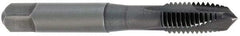Cleveland - 1/2-20, 3 Flute, Oxide Finish, High Speed Steel Spiral Point Tap - Plug Chamfer, Right Hand Thread, 2B Class of Fit, Series 1011BO - Exact Industrial Supply