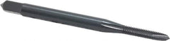 OSG - #2-56 UNC, 2 Flute, Oxide Finish, High Speed Steel Spiral Point Tap - Plug Chamfer, Right Hand Thread, 1-3/4" OAL, 7/16" Thread Length, 0.141" Shank Diam, Series 105 - Exact Industrial Supply