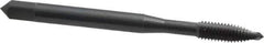 OSG - #10-32 UNF, 2 Flute, Oxide Finish, High Speed Steel Spiral Point Tap - Plug Chamfer, Right Hand Thread, 2-3/8" OAL, 7/8" Thread Length, 0.194" Shank Diam, 3B Class of Fit, Series 105 - Exact Industrial Supply