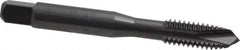 OSG - 5/16-18 UNC, 3 Flute, Oxide Finish, High Speed Steel Spiral Point Tap - Plug Chamfer, Right Hand Thread, 2-23/32" OAL, 1-1/8" Thread Length, 0.318" Shank Diam, 2B Class of Fit, Series 105 - Exact Industrial Supply