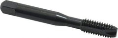 OSG - 5/16-18 UNC, 2 Flute, Oxide Finish, High Speed Steel Spiral Point Tap - Bottoming Chamfer, Right Hand Thread, 2-23/32" OAL, 1-1/8" Thread Length, 0.318" Shank Diam, 3B Class of Fit, Series 105B - Exact Industrial Supply