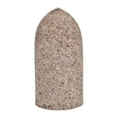 Grier Abrasives - Type 16, 1-1/2" Max Diam, 3" Head Thickness, 16 Grit Cone - Aluminum Oxide, Very Coarse Grade, 5/8-11 Shank Thread - Industrial Tool & Supply