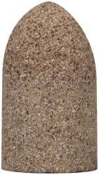 Grier Abrasives - Type 16, 1-3/4" Max Diam, 3" Head Thickness, 20 Grit Cone - Aluminum Oxide, Very Coarse Grade, 5/8-11 Shank Thread - Industrial Tool & Supply