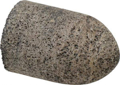 Grier Abrasives - Type 16, 2" Max Diam, 3" Head Thickness, 16 Grit Cone - Aluminum Oxide, Very Coarse Grade, 5/8-11 Shank Thread - Industrial Tool & Supply