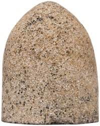 Grier Abrasives - Type 16, 2-3/4" Max Diam, 3-1/2" Head Thickness, 16 Grit Cone - Aluminum Oxide, Very Coarse Grade, 5/8-11 Shank Thread - Industrial Tool & Supply