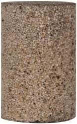 Grier Abrasives - Type 18, 1-1/2" Max Diam, 2-1/2" Head Thickness, 16 Grit Square Tip Plug - Aluminum Oxide, Very Coarse Grade, 3/8-24 Shank Thread - Industrial Tool & Supply