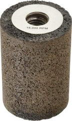 Grier Abrasives - Type 18, 2" Max Diam, 3" Head Thickness, 16 Grit Square Tip Plug - Aluminum Oxide, Very Coarse Grade, 5/8-11 Shank Thread - Industrial Tool & Supply