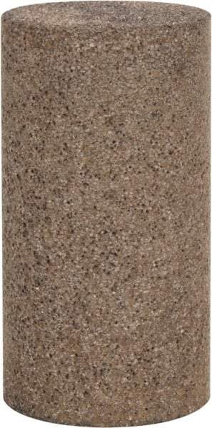 Grier Abrasives - Type 18, 2" Max Diam, 4" Head Thickness, 20 Grit Square Tip Plug - Aluminum Oxide, Very Coarse Grade, 5/8-11 Shank Thread - Industrial Tool & Supply