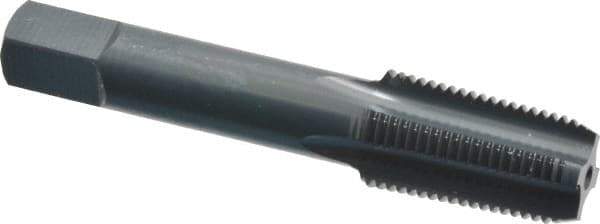 OSG - 1/8-27 NPTF Thread, 4 Flute Standard Pipe Tap - 2-1/8" OAL, 3/4" Thread Length, 5/16" Shank Diam, Oxide Finish, High Speed Steel - Exact Industrial Supply