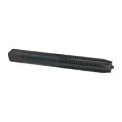 OSG - M8x1.25 Metric Coarse 6H 4 Flute Nitride/Oxide Finish High Speed Steel Straight Flute Standard Hand Tap - Plug, Right Hand Thread, 2-23/32" OAL, 1-1/8" Thread Length, D5 Limit, Oversize - Exact Industrial Supply