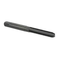 OSG - M6x1.00 Metric Coarse 6H 3 Flute Nitride/Oxide Finish High Speed Steel Straight Flute Standard Hand Tap - Bottoming, Right Hand Thread, 2-1/2" OAL, 1" Thread Length, D5 Limit, Oversize - Exact Industrial Supply