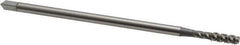 OSG - #8-32 UNC 3 Flute H3 Bright Finish High Speed Steel Spiral Flute Extension Tap - Bottoming Chamfer, 4" OAL, 2B Class of Fit - Exact Industrial Supply