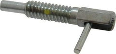 Gibraltar - 1/4-20, 0.8" Thread Length, 0.16" Plunger Diam, 0.5 Lb Init to 2.5 Lb Final End Force, Steel Locking L Handle Plunger - 1-1/4" Body Length, 0.8" Length Under Head, Locking Element, 0.38" Plunger Projection - Industrial Tool & Supply