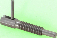 Gibraltar - 1/4-20, 0.8" Thread Length, 0.16" Plunger Diam, 0.5 Lb Init to 2.5 Lb Final End Force, Stainless Steel Locking L Handle Plunger - 1-1/4" Body Length, 0.8" Length Under Head, Locking Element, 0.38" Plunger Projection - Industrial Tool & Supply