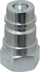 Parker - 1/2 NPTF Steel Hydraulic Hose Female Pipe Thread Nipple - 4,000 psi - Industrial Tool & Supply