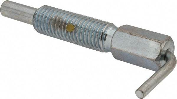 Gibraltar - 5/8-11, 1.82" Thread Length, 0.38" Plunger Diam, 1 Lb Init to 5 Lb Final End Force, Steel L Handle Plunger - 3.05" Body Length, 2" Length Under Head, Locking Element, 1" Plunger Projection - Industrial Tool & Supply