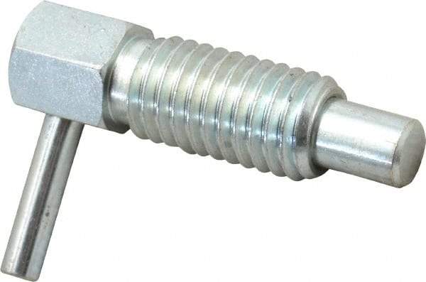 Gibraltar - 1/2-13, 0.85" Thread Length, 0.31" Plunger Diam, 0.5 Lb Init to 2 Lb Final End Force, Steel Locking L Handle Plunger - 1-1/2" Body Length, 1" Length Under Head, 0.4" Plunger Projection - Industrial Tool & Supply