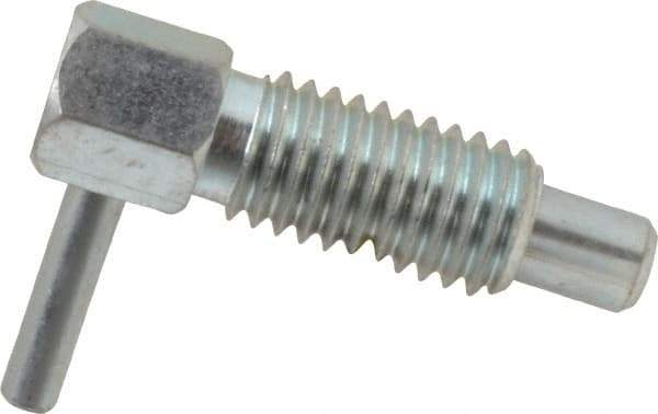 Gibraltar - 1/2-13, 0.85" Thread Length, 0.31" Plunger Diam, 0.5 Lb Init to 2 Lb Final End Force, Steel Locking L Handle Plunger - 1-1/2" Body Length, 1" Length Under Head, Locking Element, 0.4" Plunger Projection - Industrial Tool & Supply