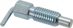 Gibraltar - 5/8-11, 1.07" Thread Length, 0.38" Plunger Diam, 0.75 Lb Init to 2.5 Lb Final End Force, Steel L Handle Plunger - 1.88" Body Length, 1-1/4" Length Under Head, 1/2" Plunger Projection - Industrial Tool & Supply