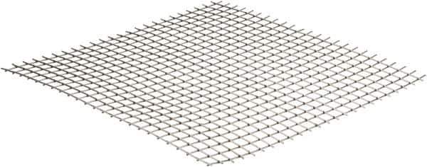 Value Collection - 16 Gage, 0.063 Inch Wire Diameter, 2 x 2 Mesh per Linear Inch, Stainless Steel, Welded Fabric Wire Cloth - 0.437 Inch Opening Width, 12 Inch Wide x 12 Inch Stock Length - Industrial Tool & Supply