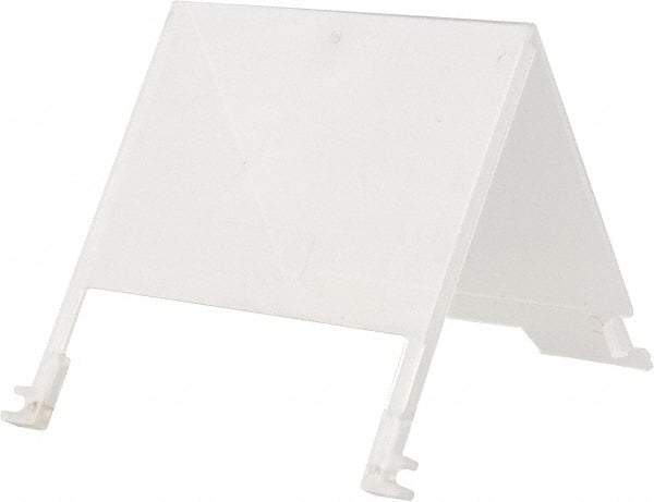 Quantum Storage - 5" Wide x 3" High, Clear Bin Label Holder - Use with Quantum Storage Systems - Stack Nest Totes - Industrial Tool & Supply