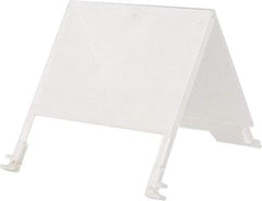 Quantum Storage - 5" Wide x 3" High, Clear Bin Label Holder - Use with Quantum Storage Systems - Stack Nest Totes - Industrial Tool & Supply