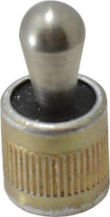 Vlier - 1/2" Body Diam, 0.53" Body Length, 0.31" Nose Diam, 0.51" Nose Length, Spring Locating Pin - 45 Lb Final End Force, Aluminum Body, Alloy Steel Nose - Industrial Tool & Supply