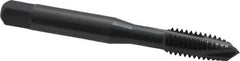 OSG - 5/16-18 UNC, 3 Flute, Oxide Finish, Vanadium High Speed Steel Spiral Point Tap - Plug Chamfer, Right Hand Thread, 2-23/32" OAL, 1-1/8" Thread Length, 0.318" Shank Diam, 3B Class of Fit, Series 300 - Exact Industrial Supply
