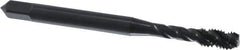 OSG - #10-32 UNF 3 Flute Modified Bottoming Spiral Flute Tap - Vanadium High Speed Steel, Oxide Finish, 2-3/8" OAL, Right Hand Flute, Right Hand Thread, Oversize, H5, Series 303 - Exact Industrial Supply