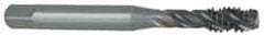 OSG - #4-40 UNC 2 Flute Bottoming Spiral Flute Tap - Vanadium High Speed Steel, Oxide Finish, 1-7/8" OAL, Right Hand Flute, Right Hand Thread, H5, Series 303 - Exact Industrial Supply