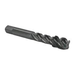 OSG - 9/16-18 UNF 4 Flute Modified Bottoming Spiral Flute Tap - Vanadium High Speed Steel, Oxide Finish, 3-19/32" OAL, Right Hand Flute, Right Hand Thread, H3, Series 303 - Exact Industrial Supply