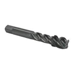 OSG - 9/16-18 UNF 4 Flute Modified Bottoming Spiral Flute Tap - Vanadium High Speed Steel, Oxide Finish, 3-19/32" OAL, Right Hand Flute, Right Hand Thread, H3, Series 303 - Exact Industrial Supply
