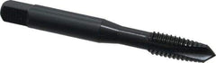 OSG - 5/16-18 UNC, 3 Flute, Oxide Finish, Powdered Metal Spiral Point Tap - Plug Chamfer, Right Hand Thread, 2-23/32" OAL, 1-1/8" Thread Length, 0.318" Shank Diam, 2B Class of Fit, Series 312 - Exact Industrial Supply