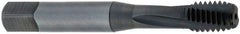 OSG - M8x1.25 Metric Coarse 3 Flute 6H Modified Bottoming Spiral Flute Tap - Powdered Metal, TiCN Finish, 2-23/32" OAL, Right Hand Flute, Right Hand Thread, D5 - Exact Industrial Supply