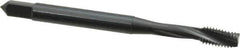 OSG - #10-32 UNF 3 Flute 3B Modified Bottoming Spiral Flute Tap - Powdered Metal, Oxide Finish, 2-3/8" OAL, Right Hand Flute, Right Hand Thread, H2, Series 313 - Exact Industrial Supply